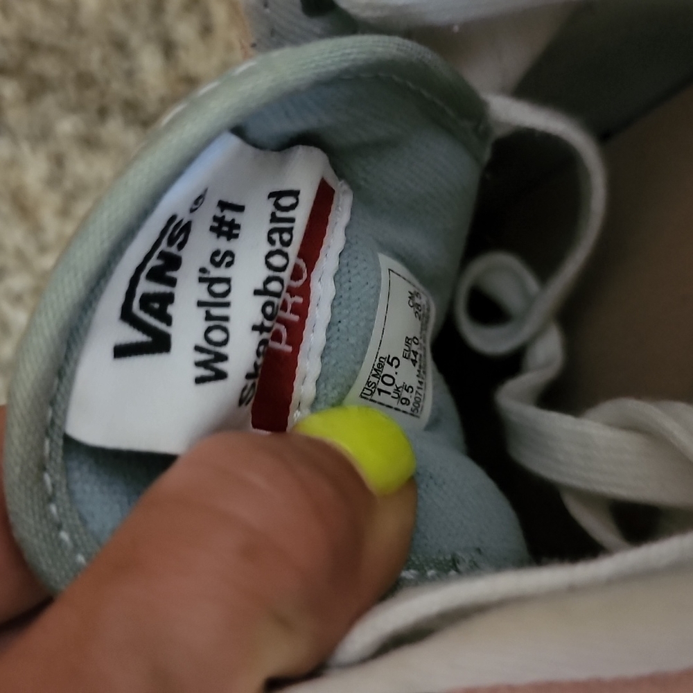 Vans Pastel Blue and Pink Sneakers - Picture 7 of 7